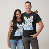 Happy Easter Day Cute Bunny Rabbit Face Tie Dye Gl T-shirt (Unisex)