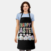 Happy Easter Day Cute Bunny With Eggs Easter Schort (Gedragen)