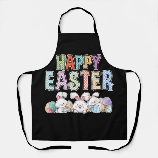 Happy Easter Day Cute Bunny With Eggs Easter Schort (Voorkant)
