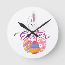 HAPPY EASTER DAY DESIGN RONDE KLOK