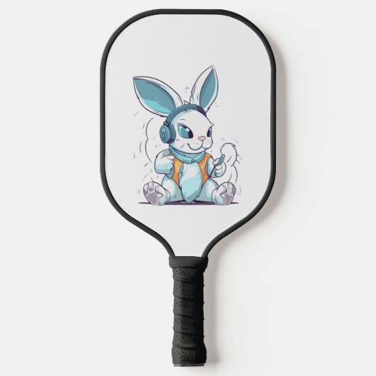 Happy Easter Day Egg Bunny Funny Gamer Boys Kinder Pickleball Paddle (Voorkant)