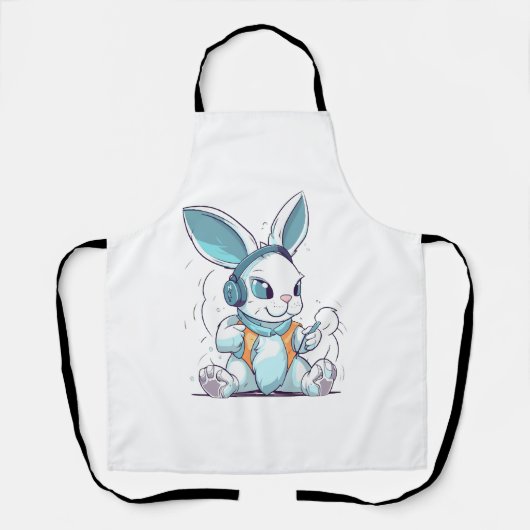 Happy Easter Day Egg Bunny Funny Gamer Boys Kinder Schort (Voorkant)