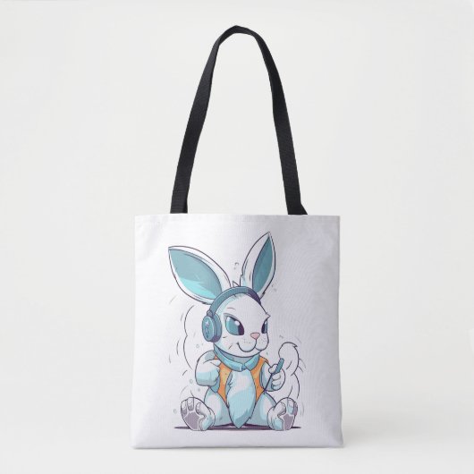 Happy Easter Day Egg Bunny Funny Gamer Boys Kinder Tote Bag (Voorkant)