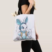 Happy Easter Day Egg Bunny Funny Gamer Boys Kinder Tote Bag (Dichtbij)