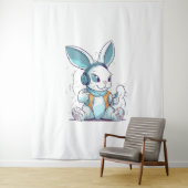Happy Easter Day Egg Bunny Funny Gamer Boys Kinder Wandkleed (In situ)