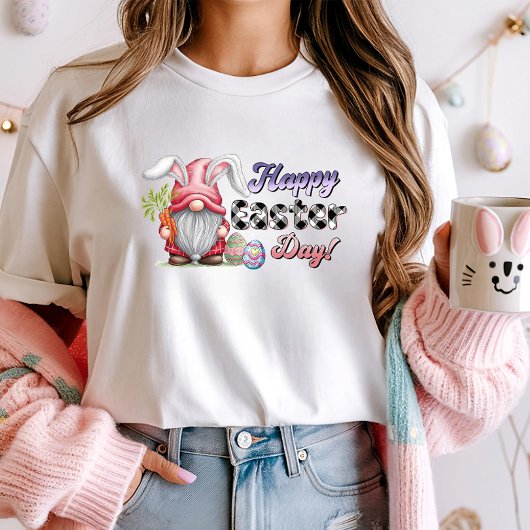 Happy Easter Day Gnome Shirt, Schattige konijn en T-shirt