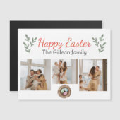 Happy easter day, happy easter voor familie 3 foto (Voorkant / Achterkant)