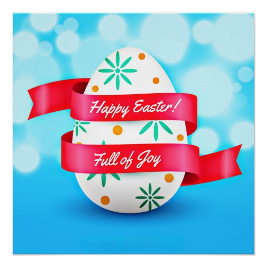 Happy Easter Day Realistic Style-23198 Perfect Poster (Voorkant)