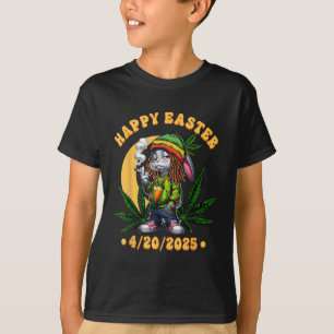Happy Easter Day Roken Paashaas Mannen Vrouwen T-shirt