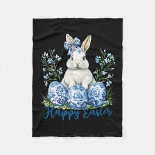 Happy Easter Day Schattige Egg Bunny Celebrate Vro Fleece Deken