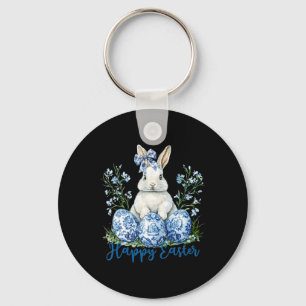 Happy Easter Day Schattige Egg Bunny Celebrate Vro Sleutelhanger