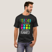 Happy Easter Day Teacher Women Easter Teacher Bunn T-shirt (Voorkant volledig)