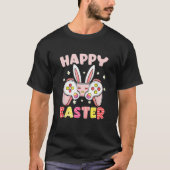 Happy Easter Day Video Game Controller Funny Bunny T-shirt (Voorkant)