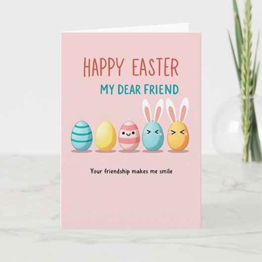 Happy Easter Dear Friend Card Kaart (Voorkant)