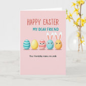 Happy Easter Dear Friend Card Kaart (Gele Bloem)