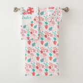 Happy Easter Decorated Eggs Bunny Ears Bad Handdoek (Insitu)