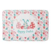 Happy Easter Decorated Eggs Bunny Ears Badmat (Voorkant)