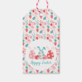 Happy Easter Decorated Eggs Bunny Ears Cadeaulabel (Voorkant)