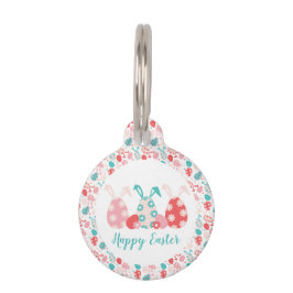 Happy Easter Decorated Eggs Bunny Ears Huisdierpenning