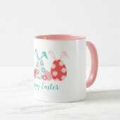 Happy Easter Decorated Eggs Bunny Ears Mok (Voorkant rechts)