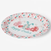 Happy Easter Decorated Eggs Bunny Ears Papieren Bordje (Gekanteld)