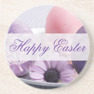 Happy Easter Decorated Eggs Onderzetters