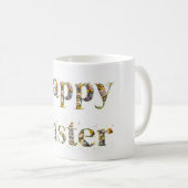 Happy Easter Decoratieve tekst Baby Chicks Koffiemok (Voorkant rechts)