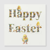 Happy Easter Decoratieve tekst Baby Chics (Voorkant)
