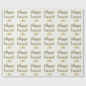 Happy Easter Decoratieve tekst Baby Chics Cadeaupapier (Vlak)