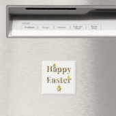 Happy Easter Decoratieve tekst Baby Chics Magneet (Insitu (Vaatwasser))