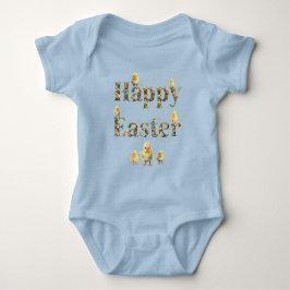 Happy Easter Decoratieve tekst Baby Chics Romper