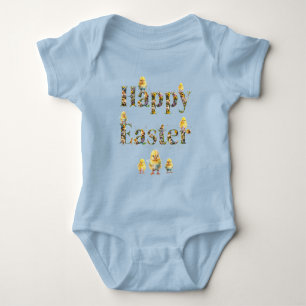 Happy Easter Decoratieve tekst Baby Chics Romper