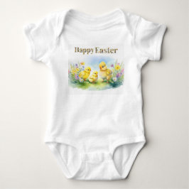 Happy Easter Decoratieve tekst Baby Chics Romper