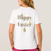Happy Easter Decoratieve tekst Baby Chics T-shirt (Achterkant)