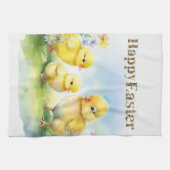 Happy Easter Decoratieve tekst Baby Chics Theedoek (Horizontaal)