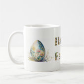Happy Easter Decoratieve tekst Easter Egg Koffiemok (Links)