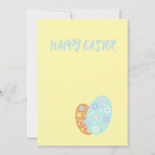 Happy Easter Decorative Eggs Feestdagenkaart (Voorkant)