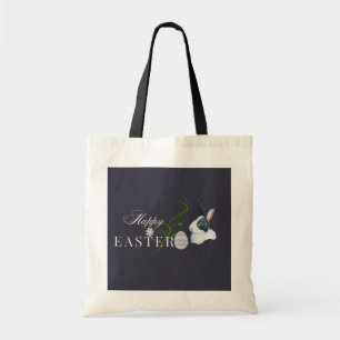 Happy Easter Design Canvas tas