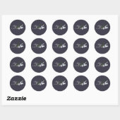 Happy Easter Design Ronde Sticker (Vel)