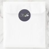 Happy Easter Design Ronde Sticker (Tas)