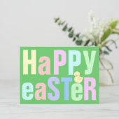 Happy Easter Dinner Uitnodiging (Staand voorkant)