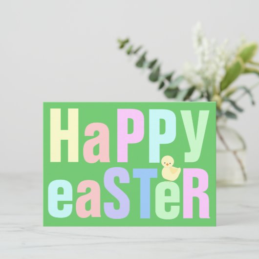 Happy Easter Dinner Uitnodiging (Staand voorkant)