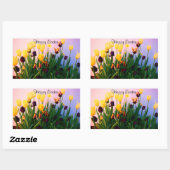 Happy Easter diverse Tulips #1 Stickers (Vel)
