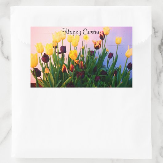 Happy Easter diverse Tulips #1 Stickers (Tas)