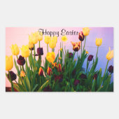 Happy Easter diverse Tulips #1 Stickers (Voorkant)