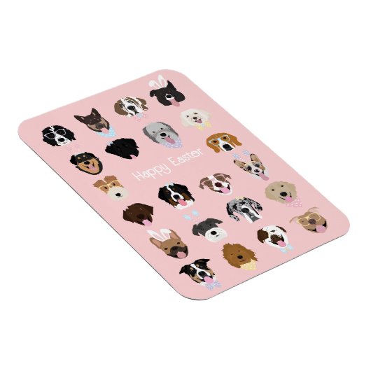 Happy Easter Dog Face Pattern Magneet (Rechterzijde)