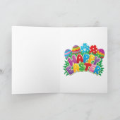 Happy Easter Dog Feestdagen Kaart (Binnen)