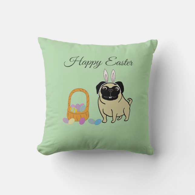 Happy Easter, dog Kussen (Voorkant)