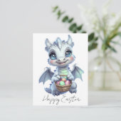 Happy Easter Dragon Postcard Briefkaart (Staand voorkant)