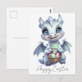 Happy Easter Dragon Postcard Briefkaart (Voorkant / Achterkant)